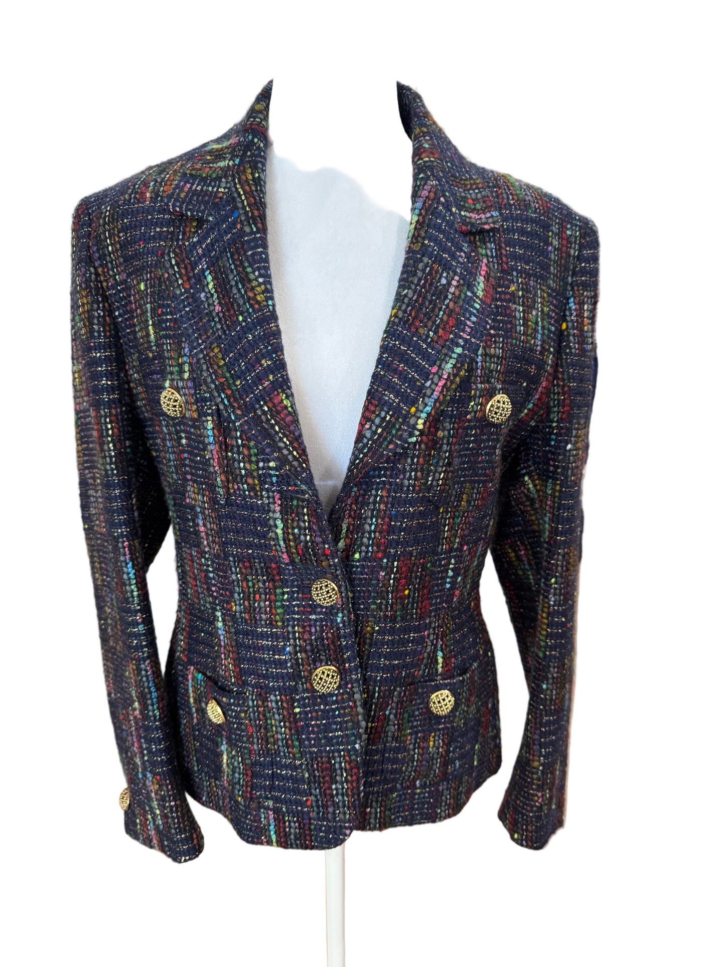 Burberrys’ Vintage Tweed Blazer- Size 40 $349-Blazer-Gazelle Fashion and Style