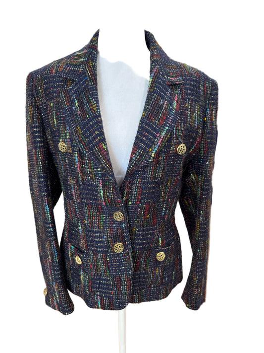 Burberrys’ Vintage Tweed Blazer- Size 40 $349-Blazer-Gazelle Fashion and Style