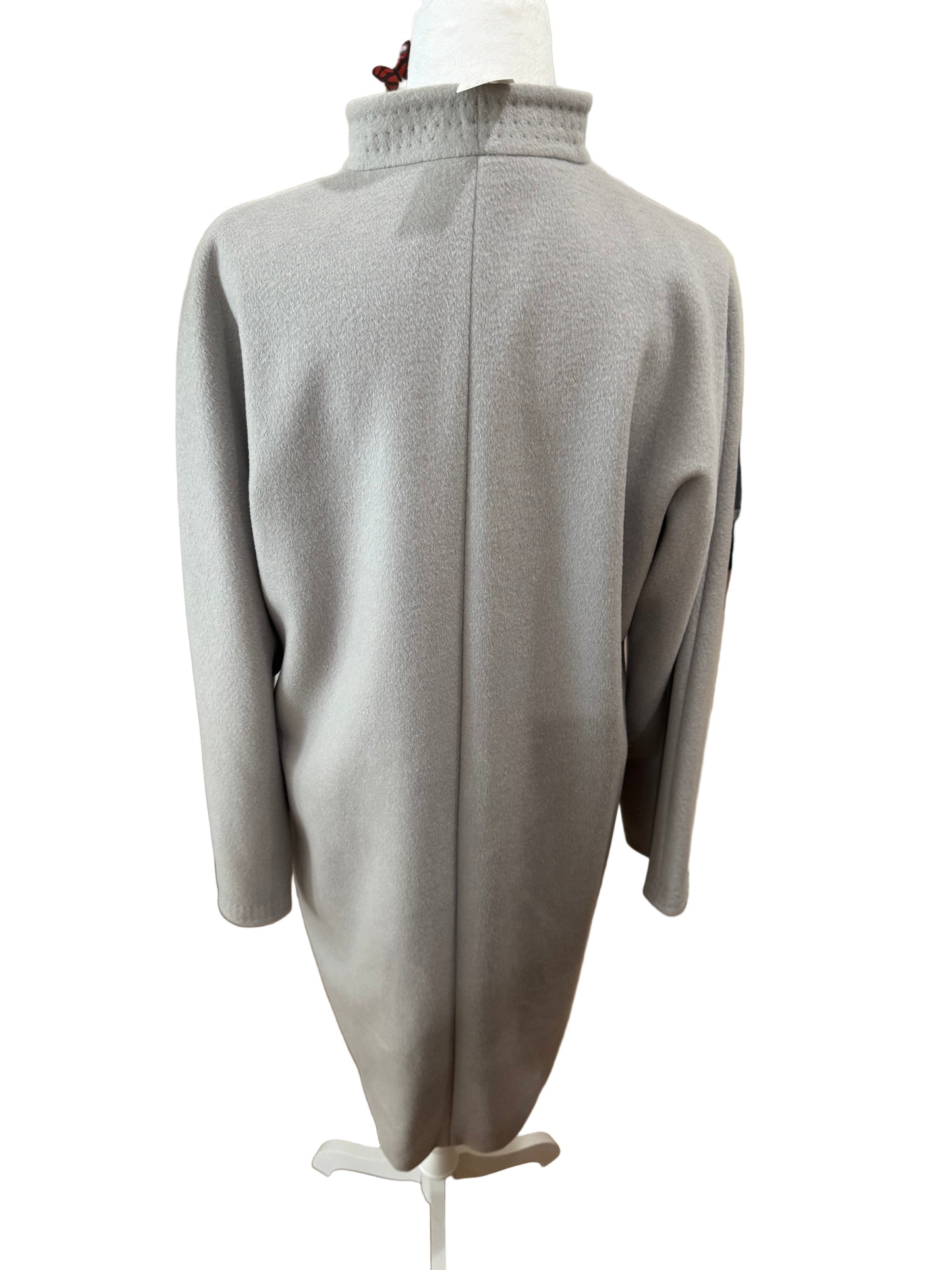 Max Mara Light Grey Wool Coat