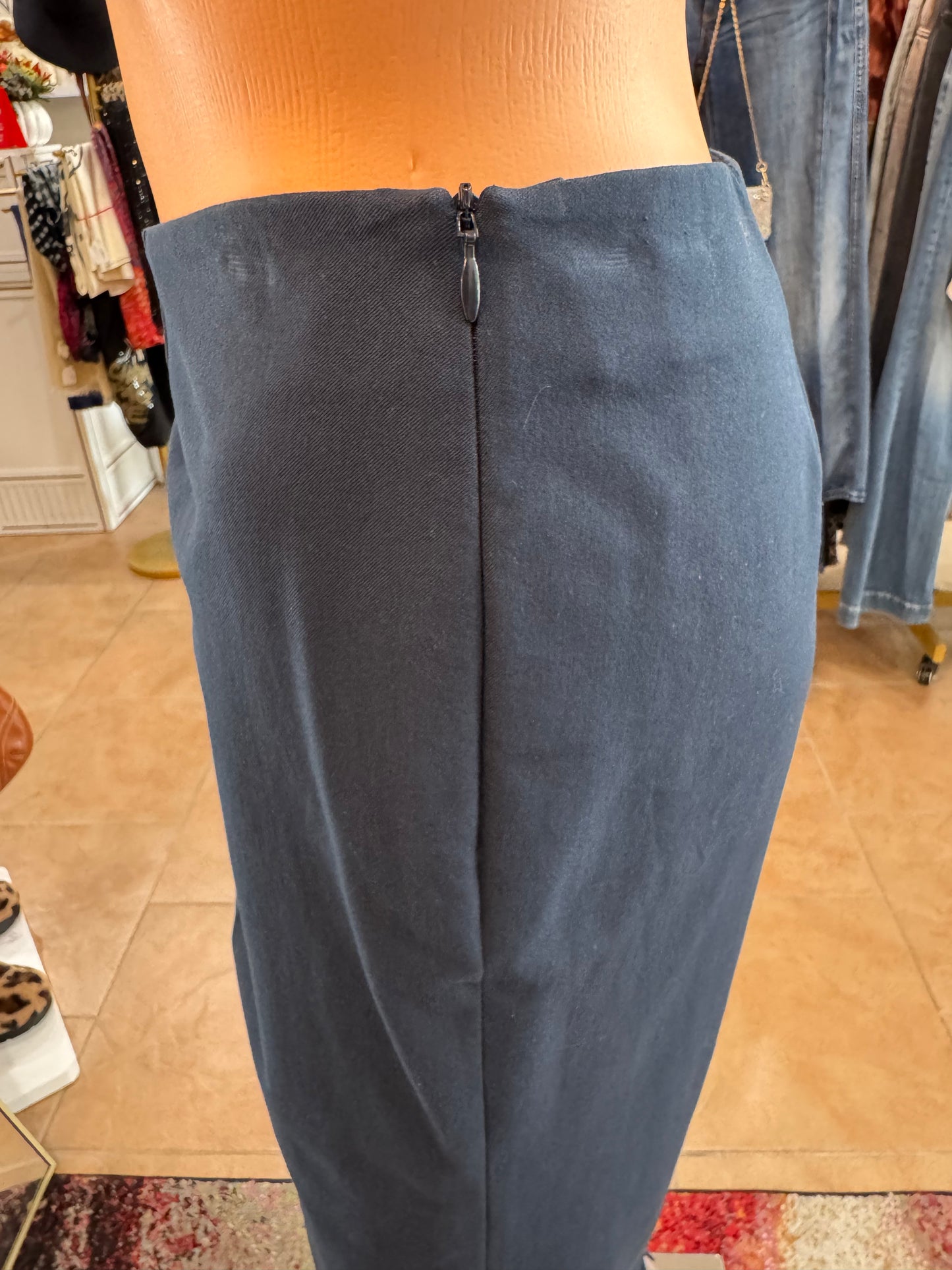 Piazza Sempione Navy Pant-Pants-Gazelle Fashion and Style