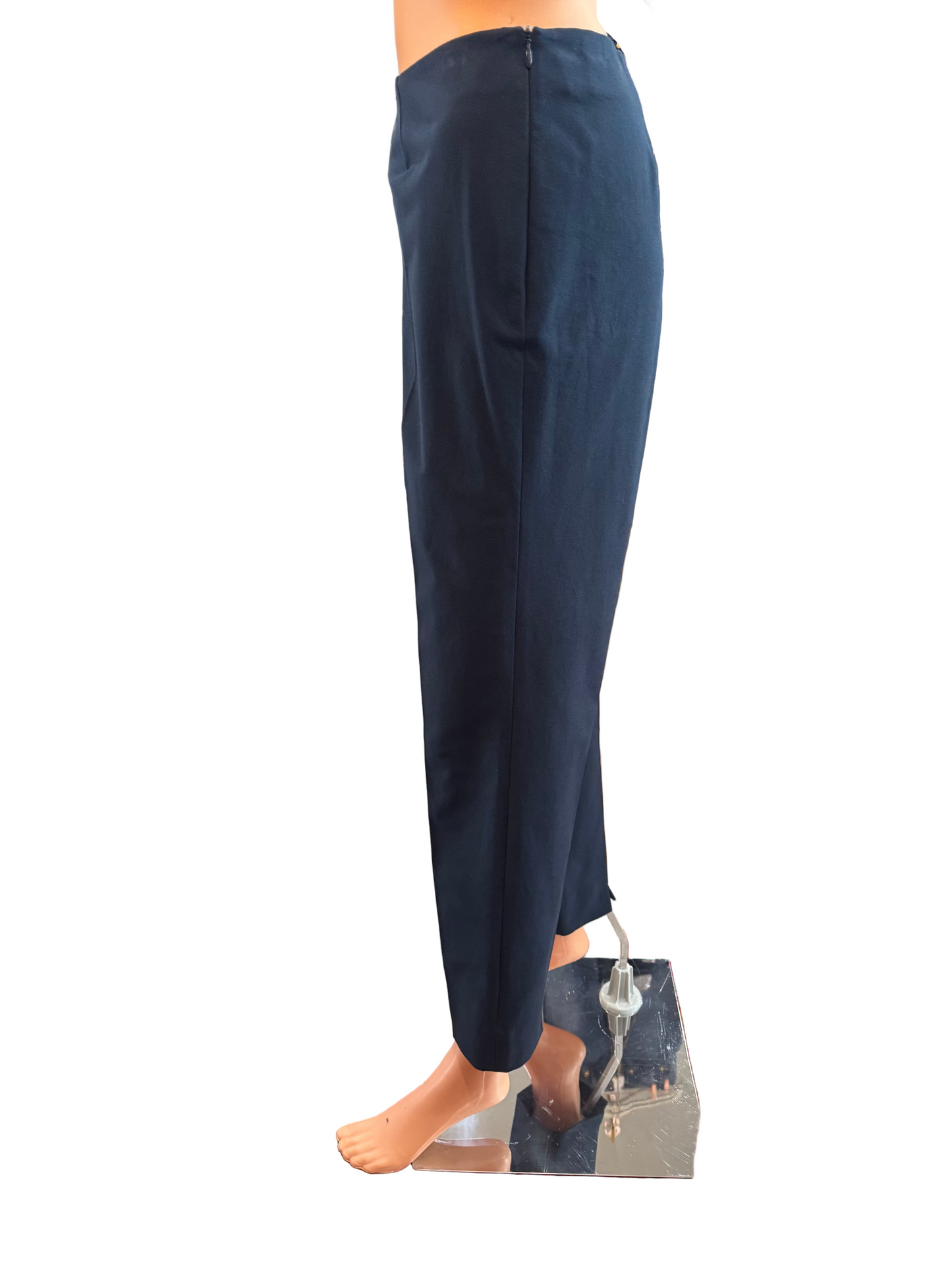 Piazza Sempione Navy Pant- Size 46, US 10 $125-Pants-Gazelle Fashion and Style