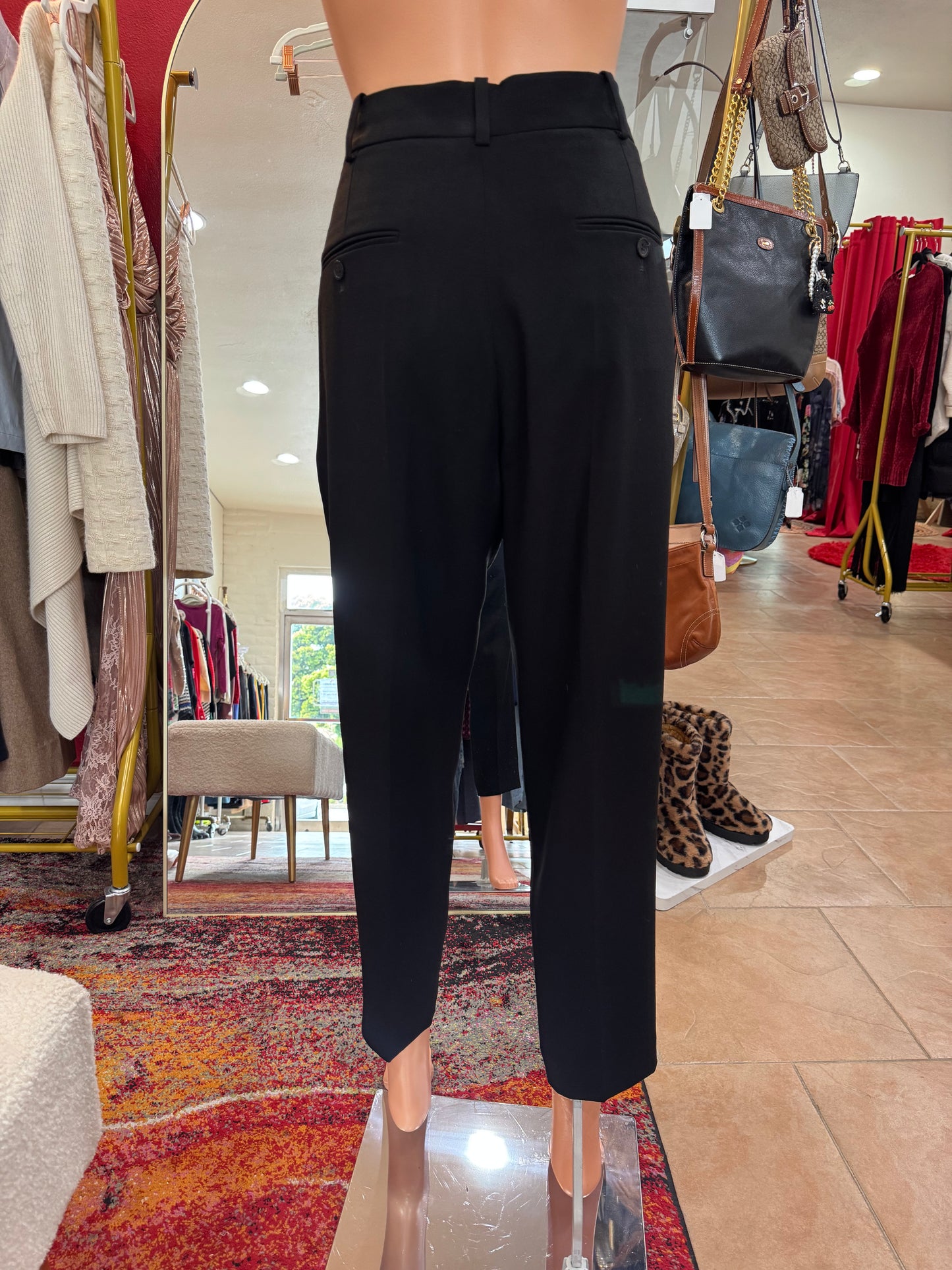 Isabel Marant Black Dress Crop Pant-Pants-Gazelle Fashion and Style