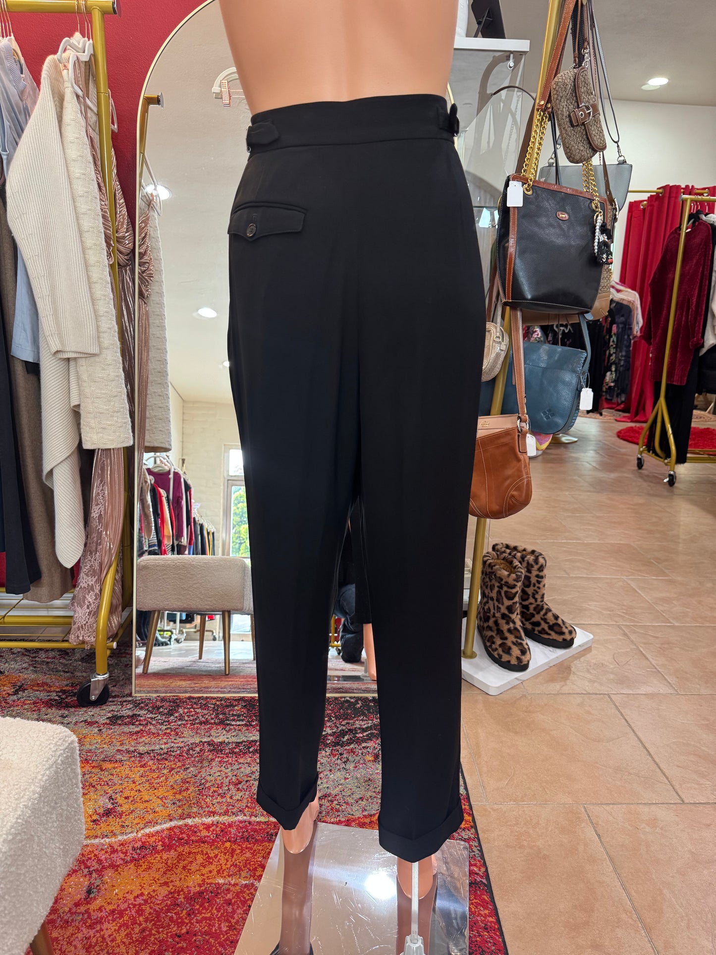 Isabel Marant Black Crop Pant-Pants-Gazelle Fashion and Style