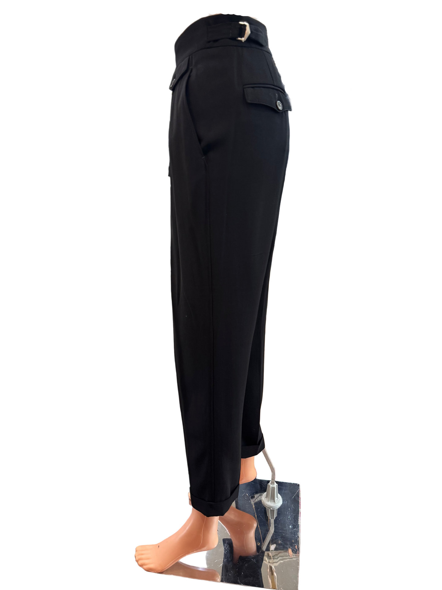 Isabel Marant Black Crop Pant - Size 40, US 8 $65-Pants-Gazelle Fashion and Style