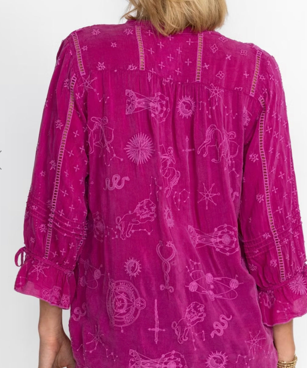 Johnny Was Mystic Delta Tunic Size: S-Tops-Gazelle Fashion and Style