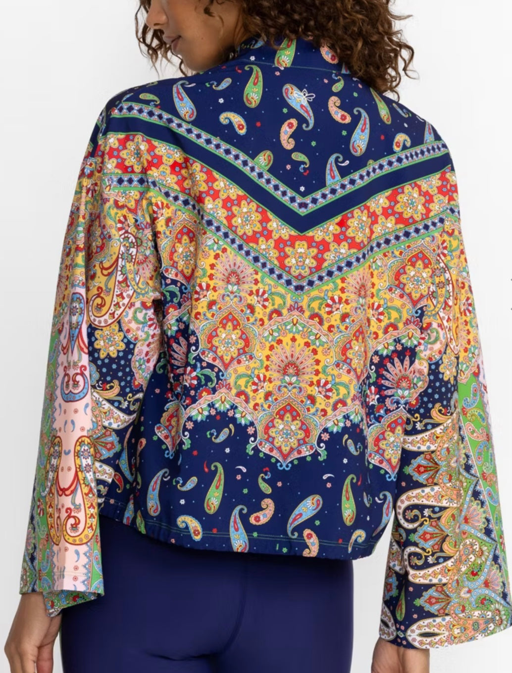 Johnny Was Breamar Night Kimono Sleeve Drop Shoulder Jacket Size: S-jacket-Gazelle Fashion and Style
