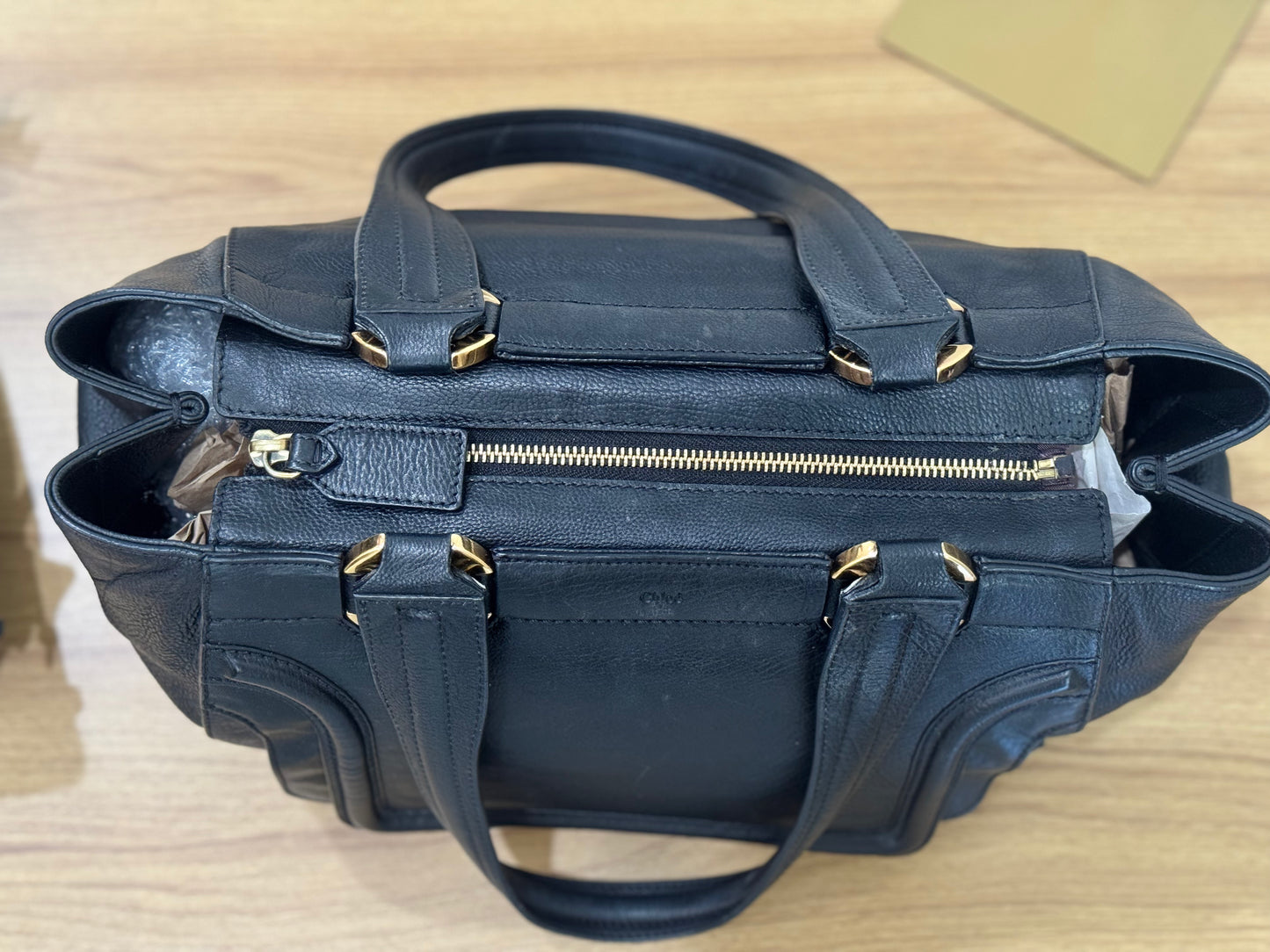 Chloe Black Leather Shoulder Bag
