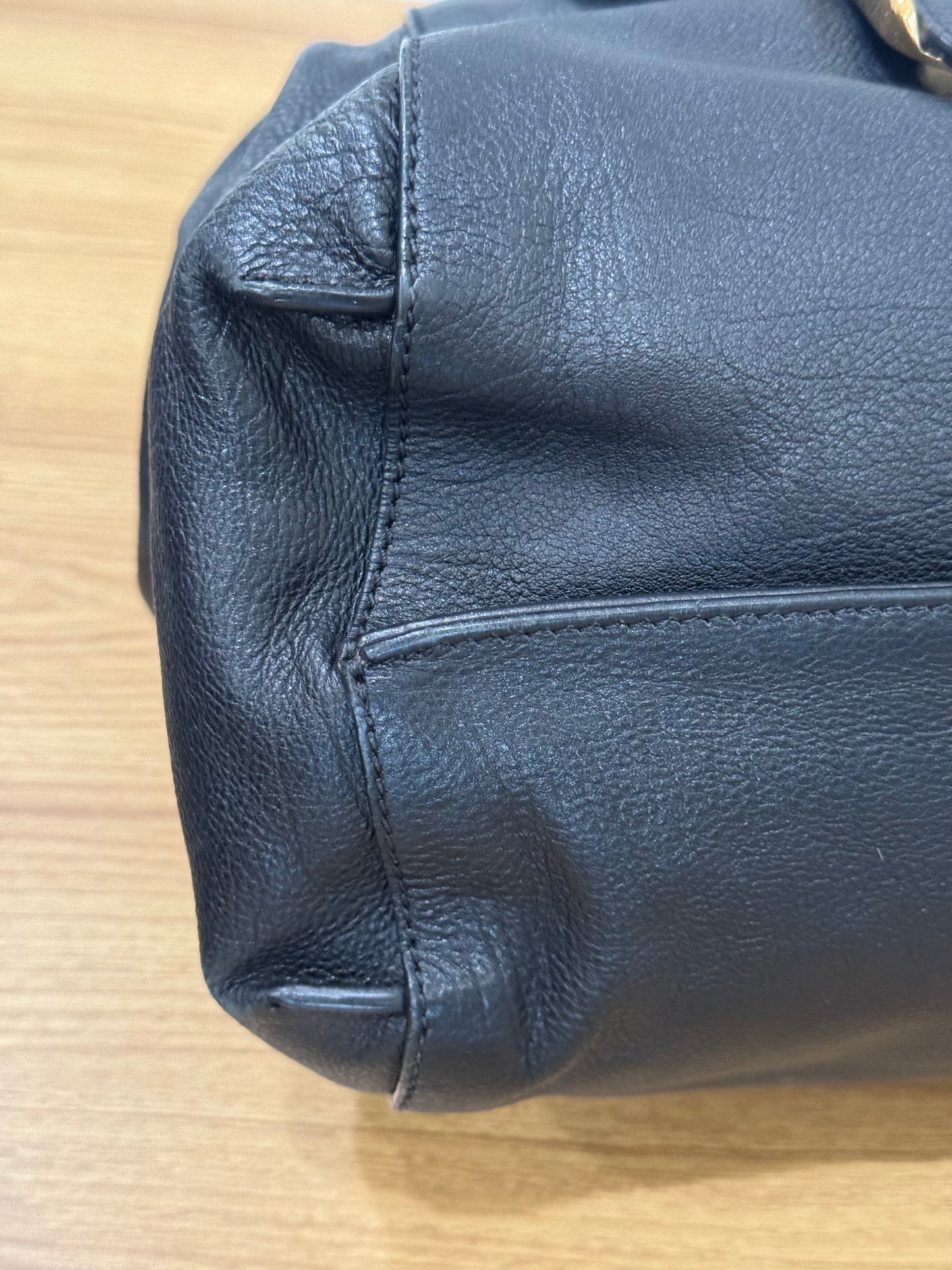 Chloe Black Leather Shoulder Bag