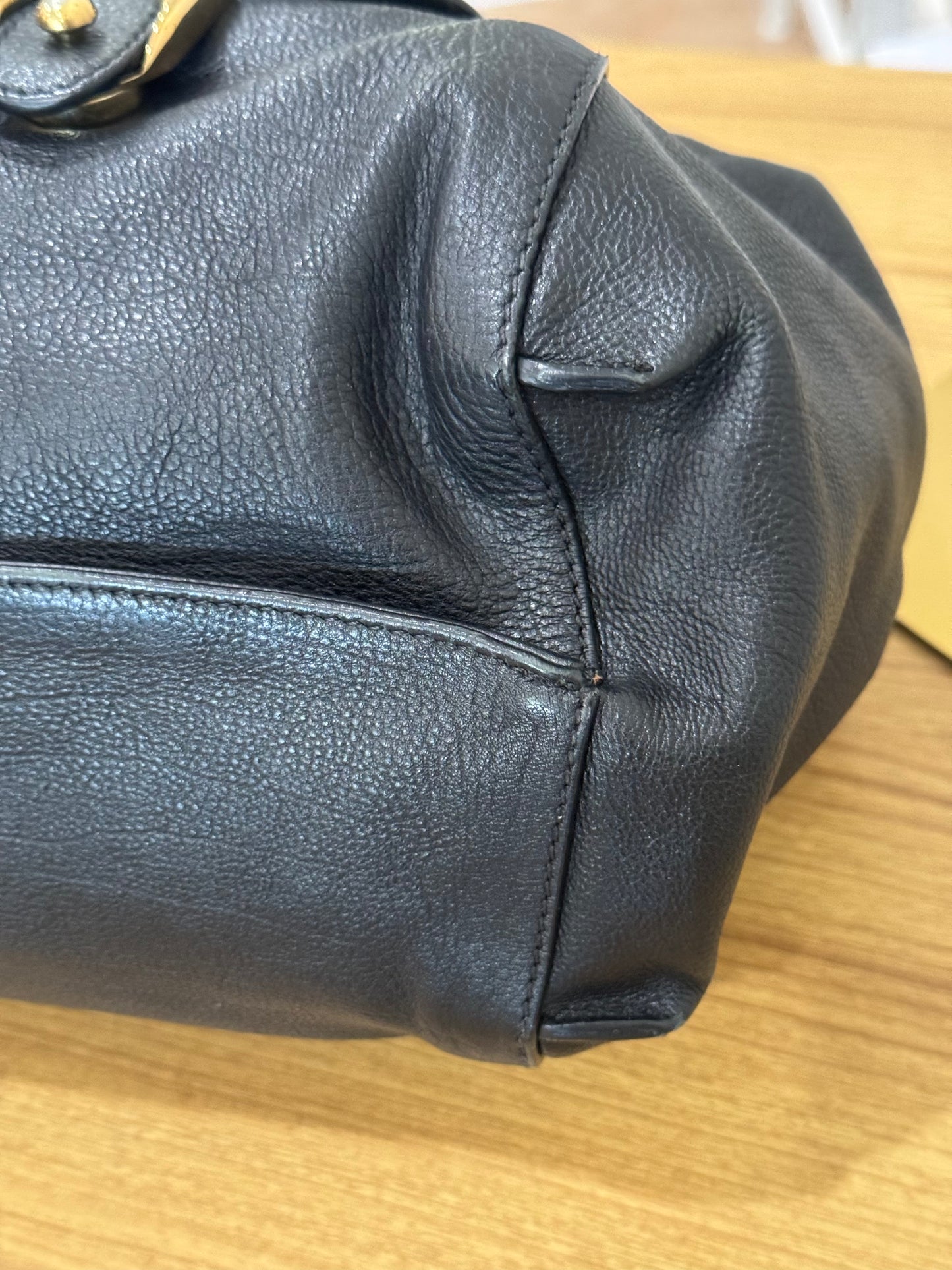Chloe Black Leather Shoulder Bag