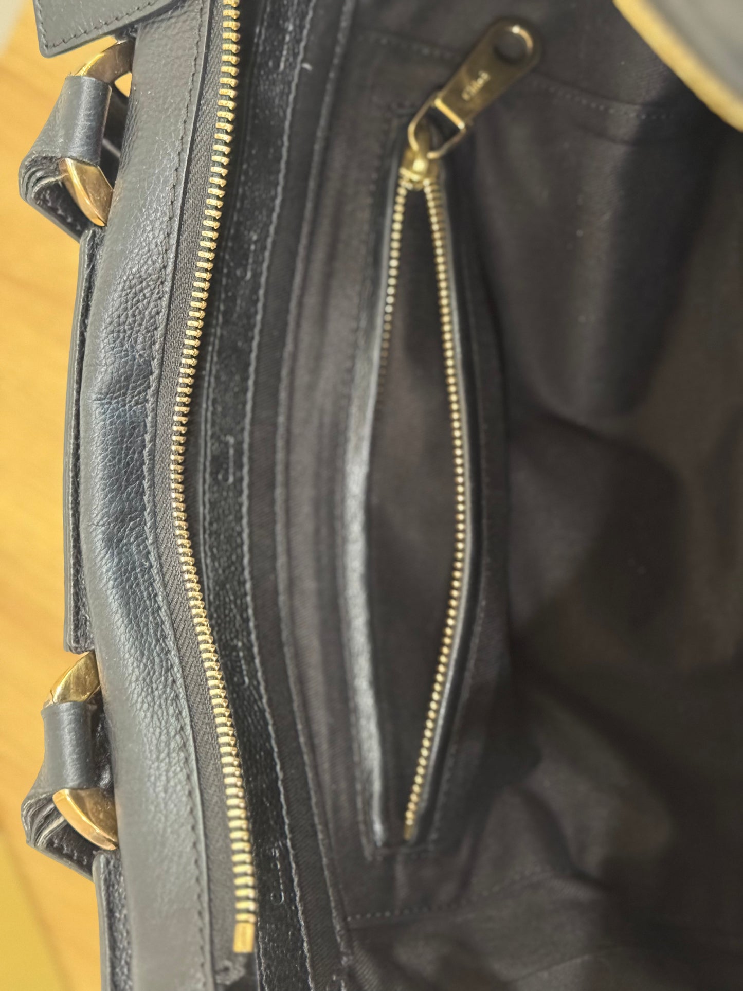Chloe Black Leather Shoulder Bag