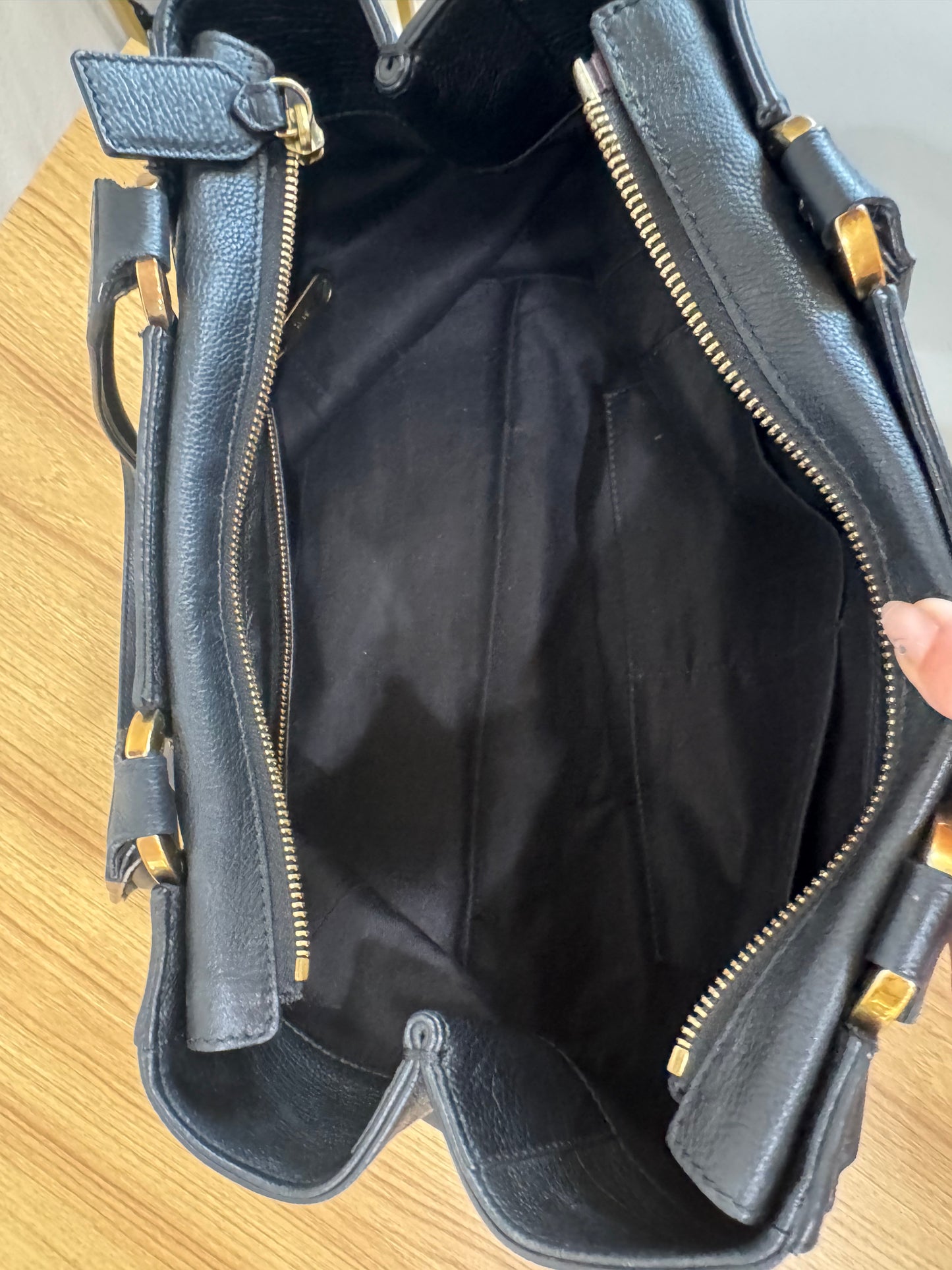 Chloe Black Leather Shoulder Bag
