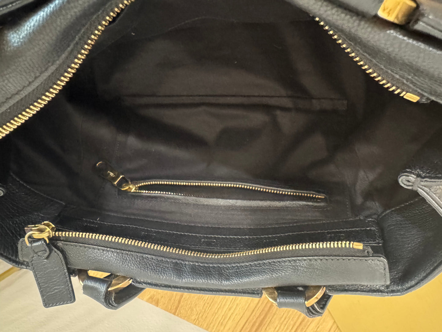 Chloe Black Leather Shoulder Bag