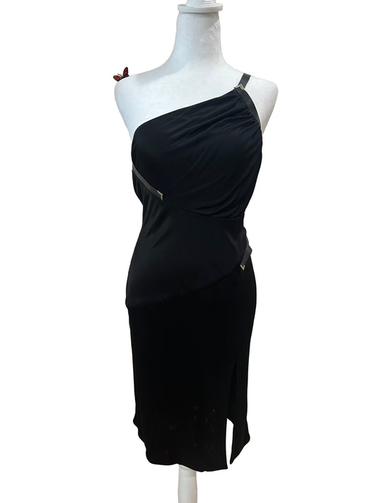 Versace One-Shoulder Dress- Size 42 $475-Dresses-Gazelle Fashion and Style