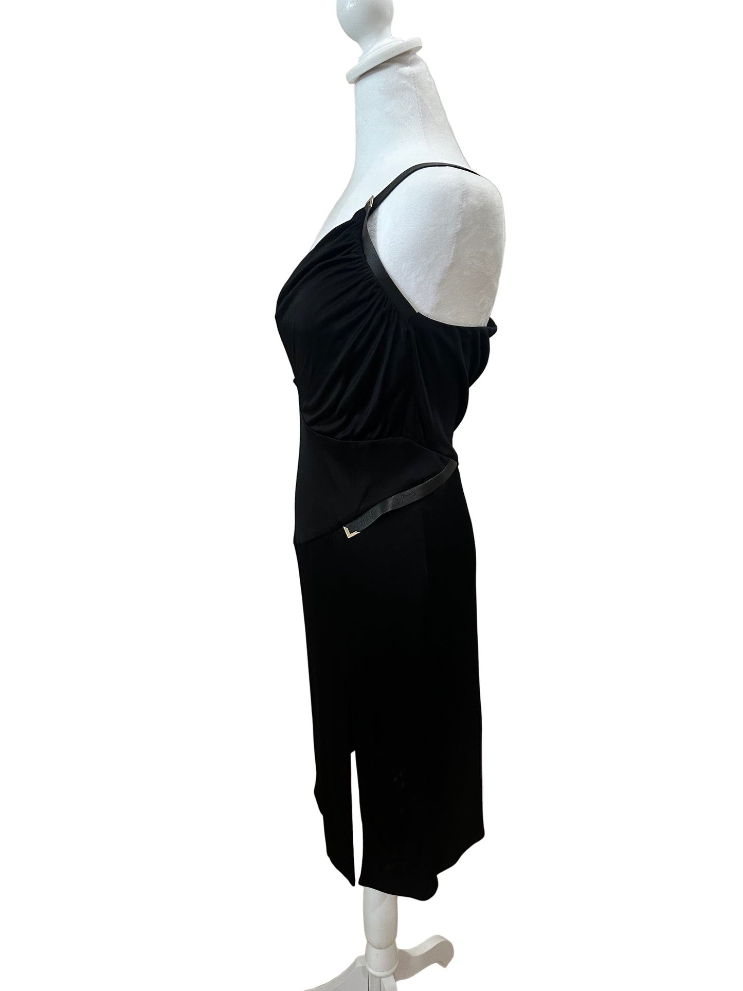 Versace One-Shoulder Dress-Dresses-Gazelle Fashion and Style