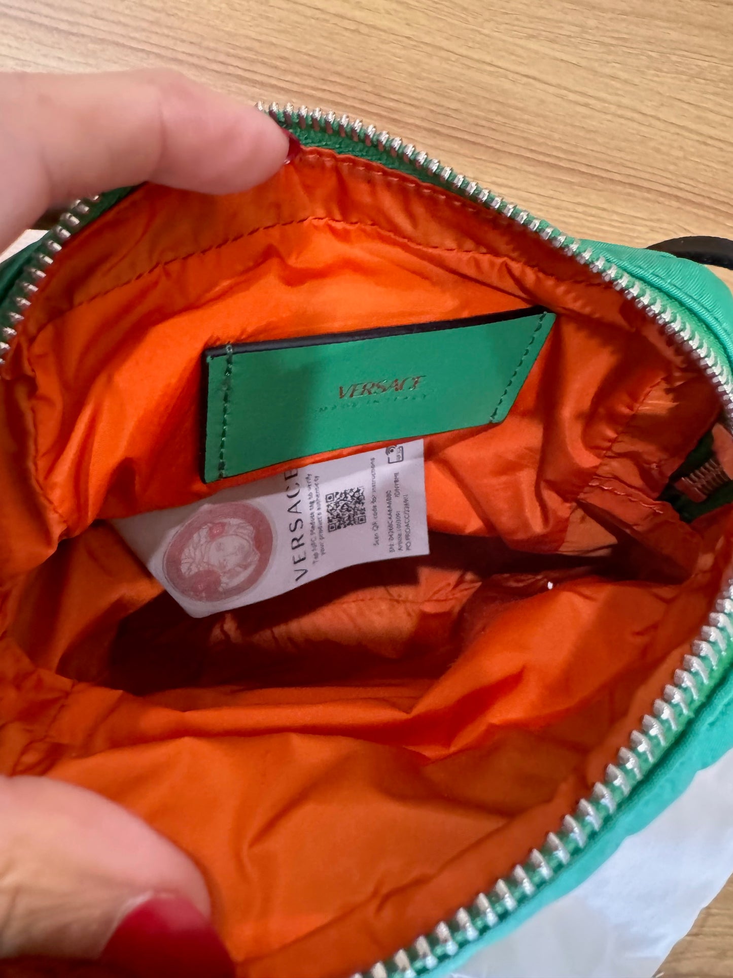 Versace Nylon Palazzo Medusa Small Crossbody