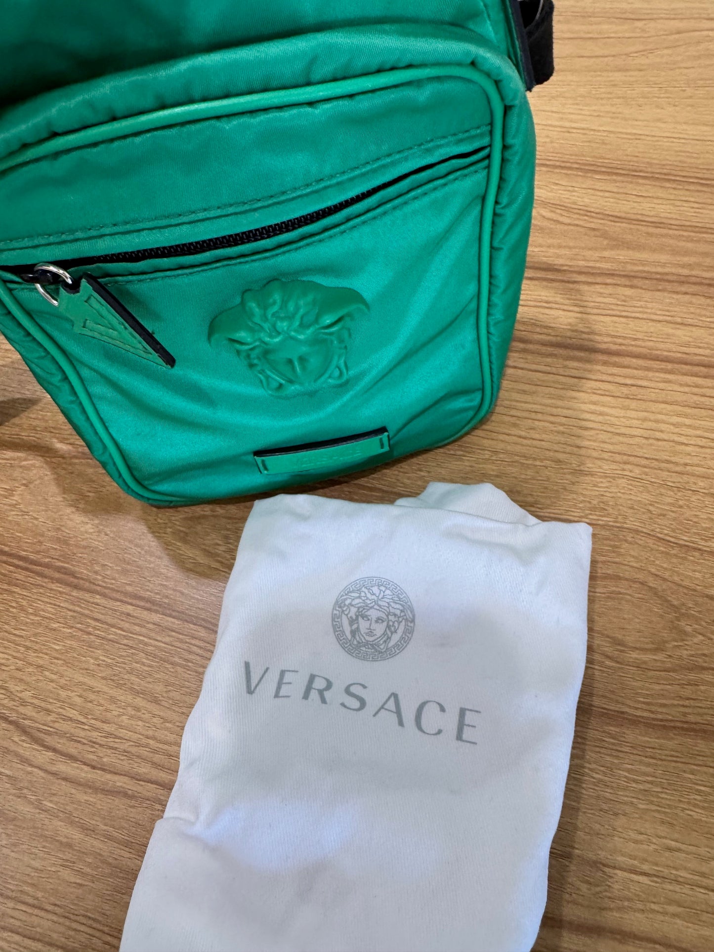 Versace Nylon Palazzo Medusa Small Crossbody