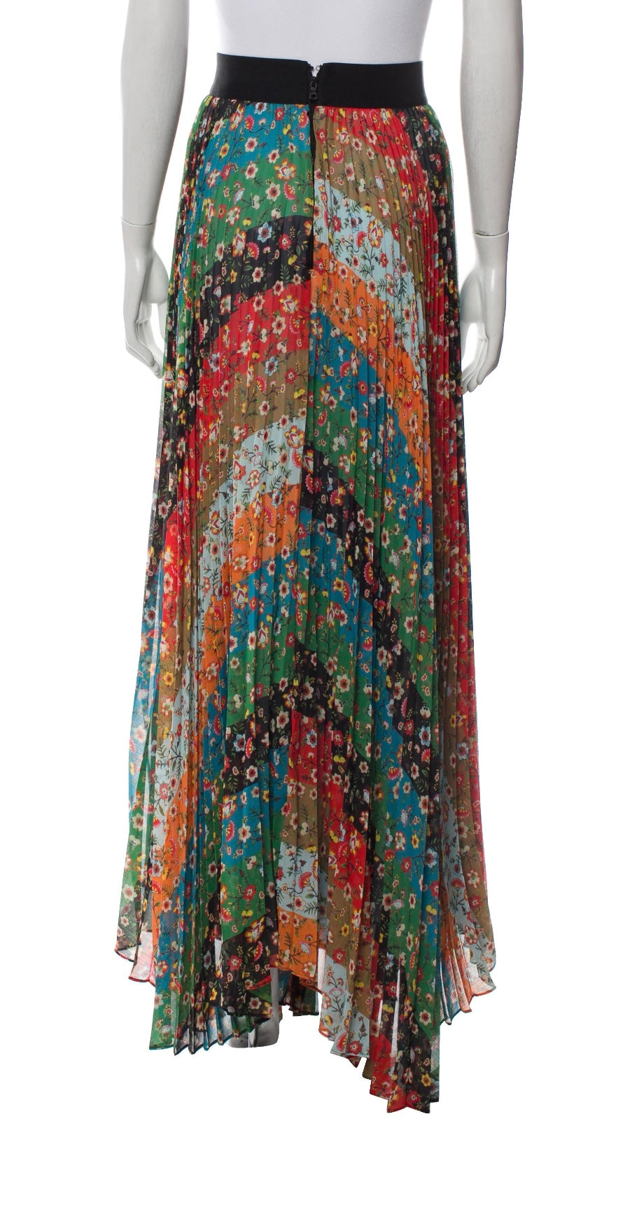 Alice + Olivia Floral Print Long Skirt-Skirt-Gazelle Fashion and Style
