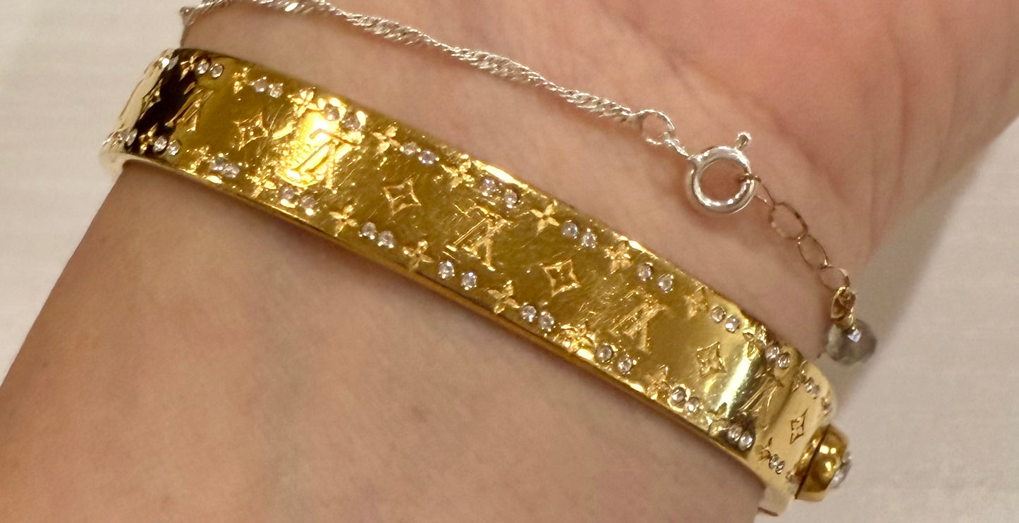 Louis Vuitton Nanogram Strass Bangle