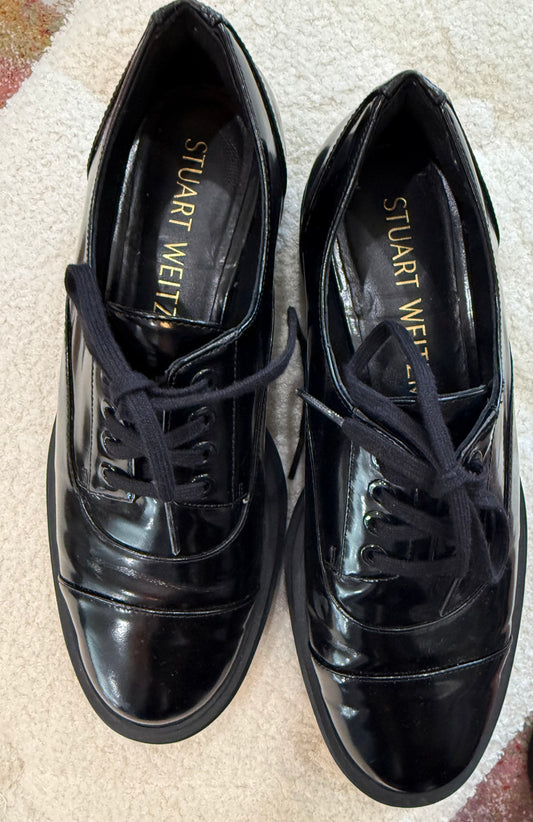 Stuart Weitzman Nolita Lace-Up Oxford- Size 8-Shoes-Gazelle Fashion and Style
