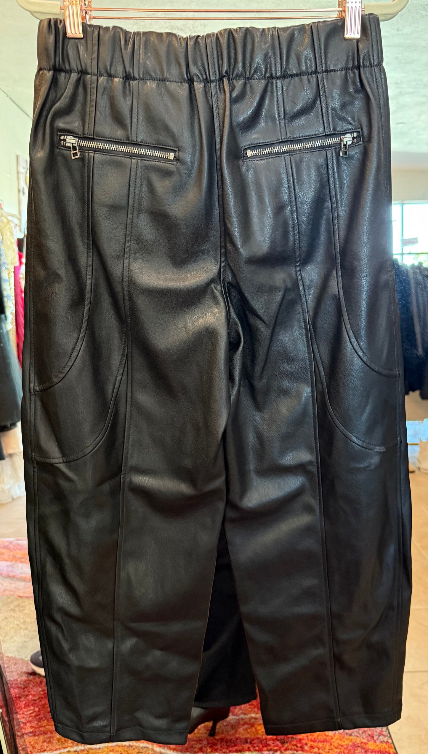 Maeve by Anthropologie Faux Leather Pant- NWT- Size: S-Pants-Gazelle Fashion and Style