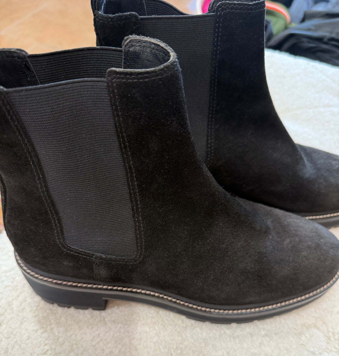 Tory Burch Chelsea 50mm Lug Booties- Size: 10.5 $175-Shoes-Gazelle Fashion and Style