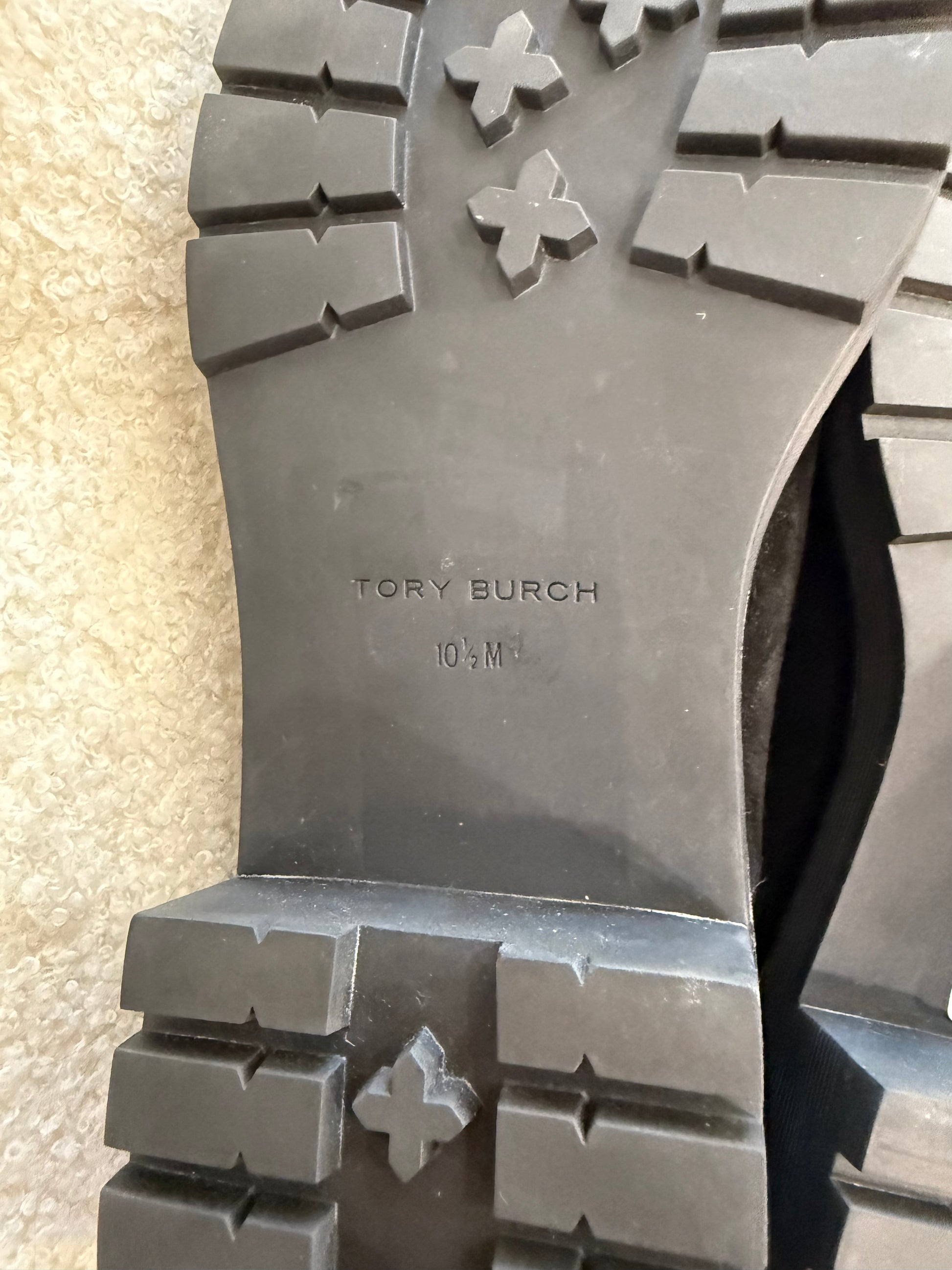 Tory Burch Chelsea 50mm Lug Booties- Size: 10.5 $175-Shoes-Gazelle Fashion and Style