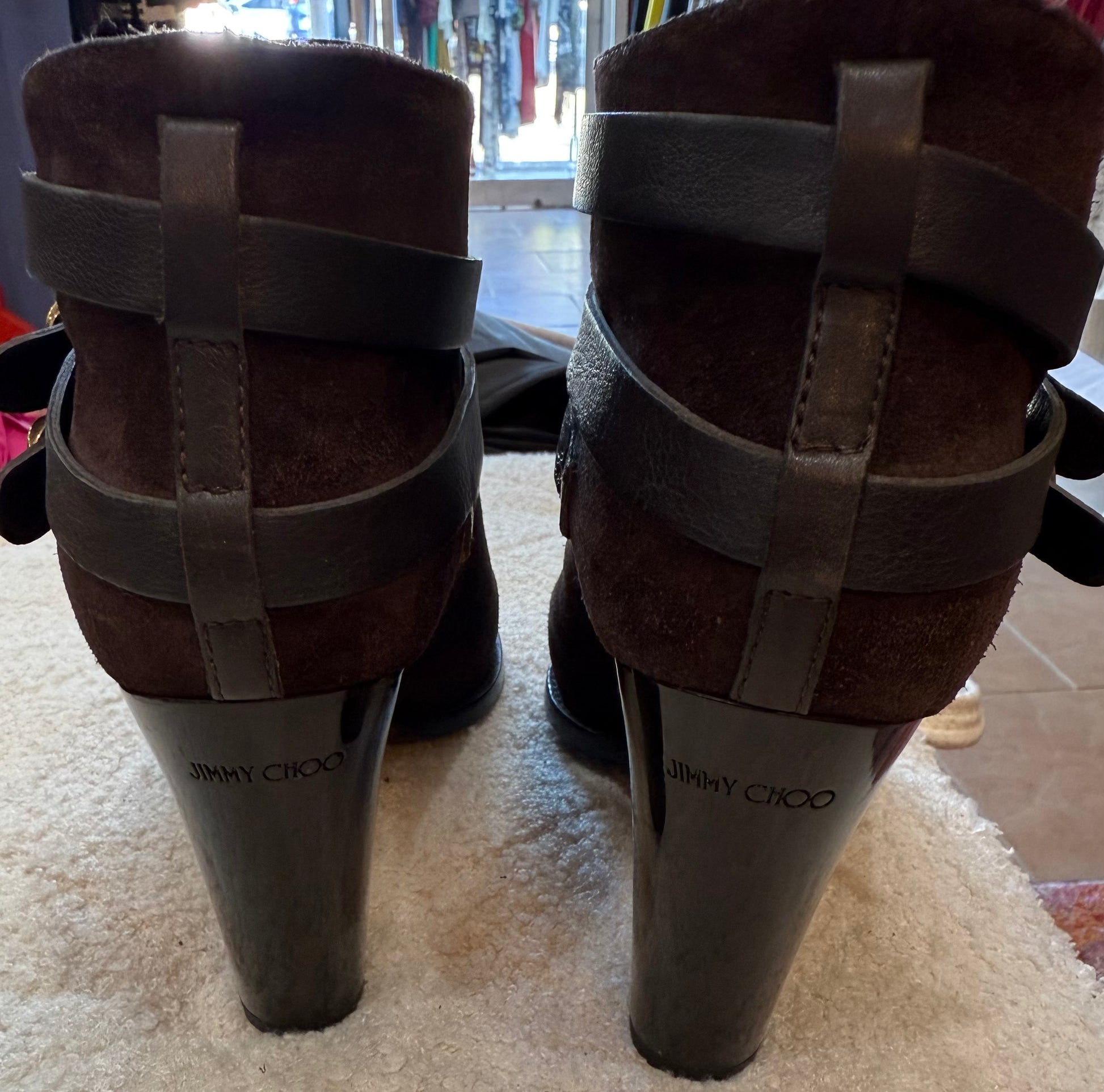 Jimmy Choo Melba Ankle Bootie- Size: 41, US 11 $249-Shoes-Gazelle Fashion and Style