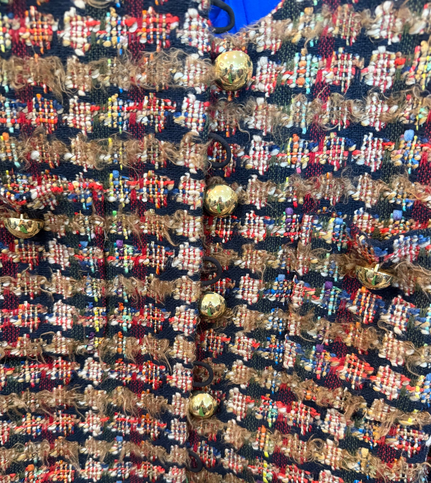 Ronny Kobo Janice Tweed Pattern Jacket- Size: M $160-Jacket-Gazelle Fashion and Style