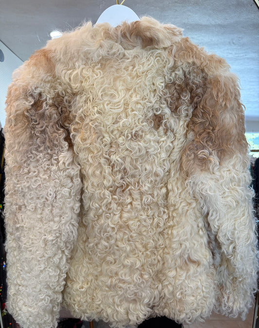 Bizakis Furs Inc. Spanish Curly Lamb Coat- Size: M-Jacket-Gazelle Fashion and Style