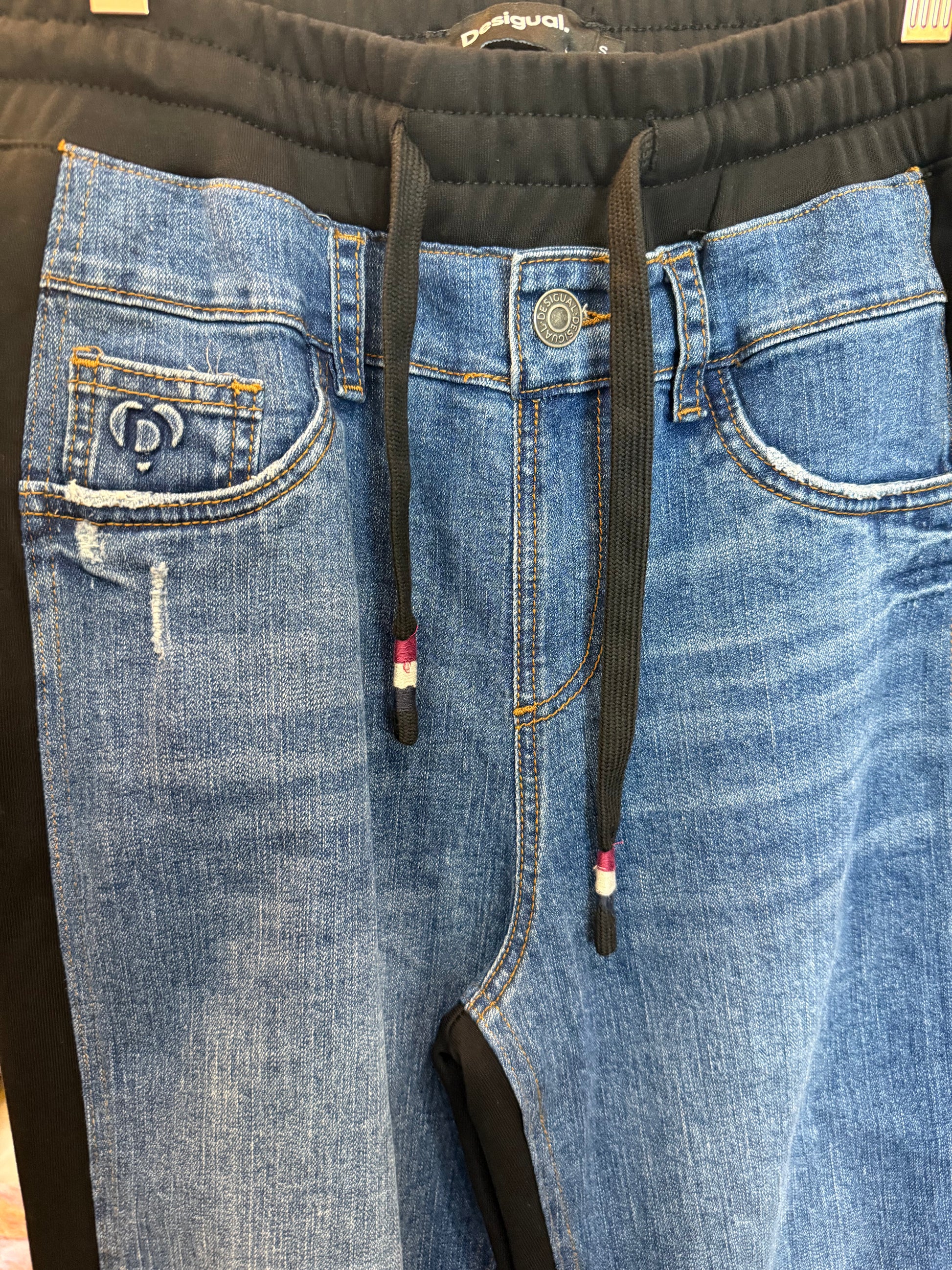 Desigual Hybrid Jogger Jeans- Size: S-Pants-Gazelle Fashion and Style