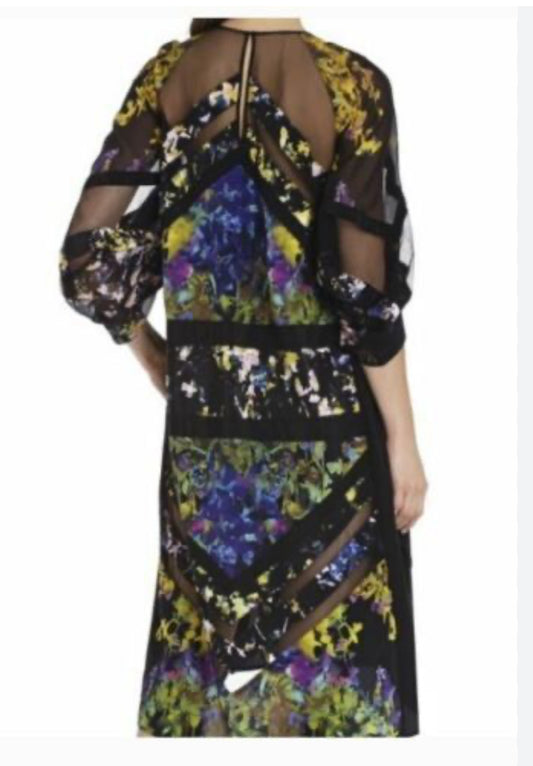 BCBGMAXAZRIA "SAARA" Runway Asymmetric High-Low Silk Dress- Size: S-Dresses-Gazelle Fashion and Style