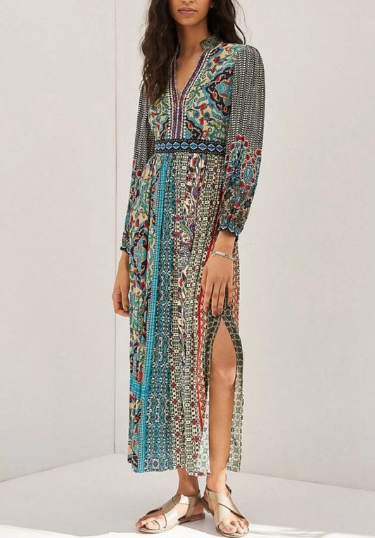 Bhanuni by Jyoti Maxi Dress - Size 8-Dresses-Gazelle Fashion and Style