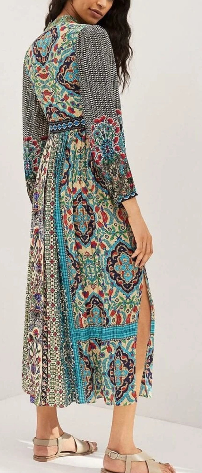 Bhanuni by Jyoti Maxi Dress - Size 8-Dresses-Gazelle Fashion and Style
