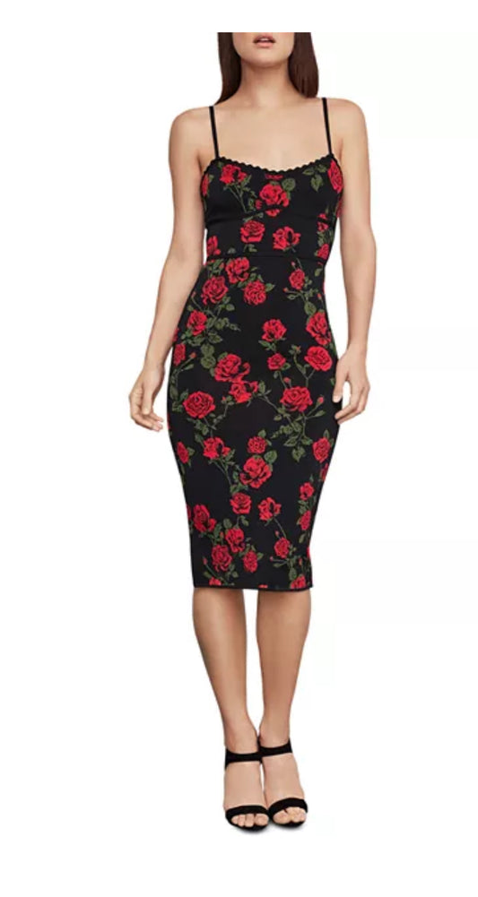 BCBGMAXAZRIA La Rosa Body-Con Dress- Size: L-Dresses-Gazelle Fashion and Style
