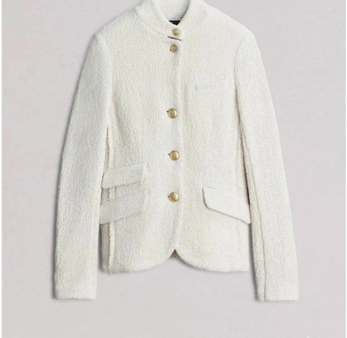 Rag & Bone Ecru Slade Blazer- NWT -Size 6 $285-Jacket-Gazelle Fashion and Style