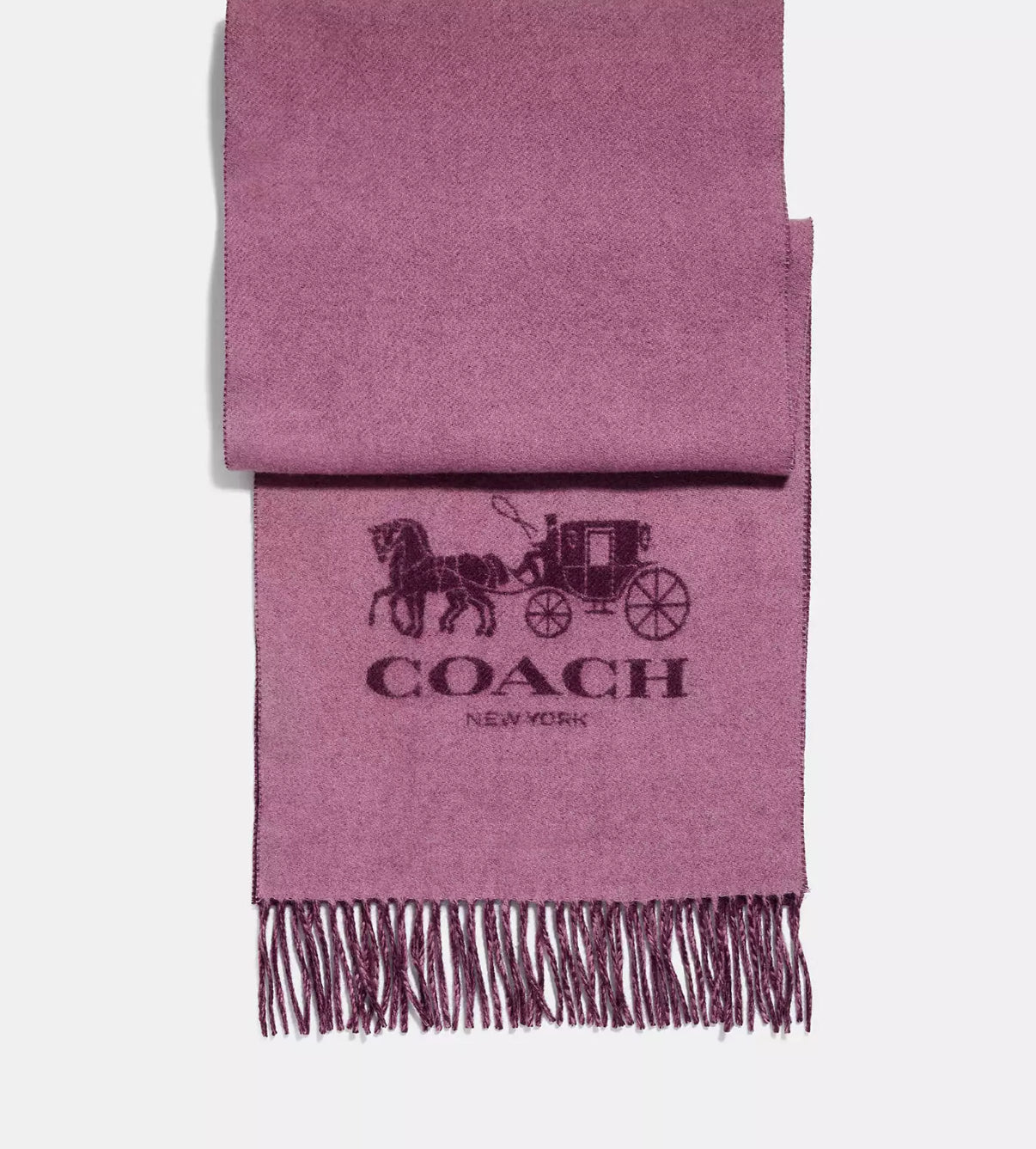 Coach Horse & Carriage Cashmere Muffler Scarf-Scarves-Gazelle Fashion and Style