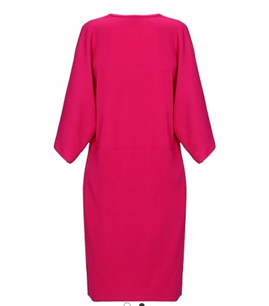Atos Lombardini V-Neck Midi Dress- Size: 42 US 6- $125