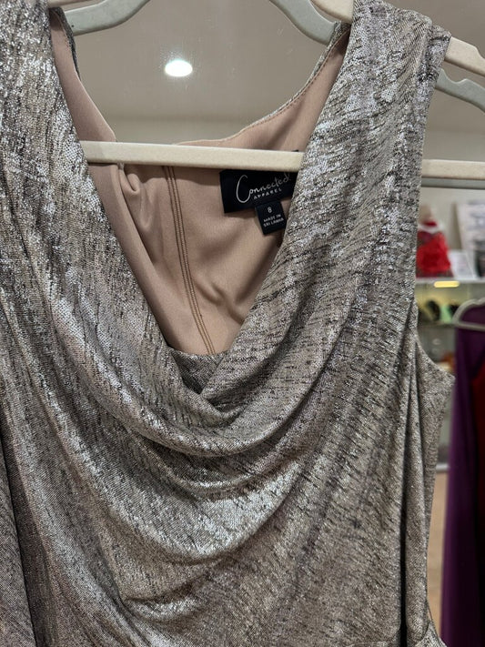 Connected Apparel Drape Neck Jumpsuit-JUMPSUIT-Gazelle Fashion and Style