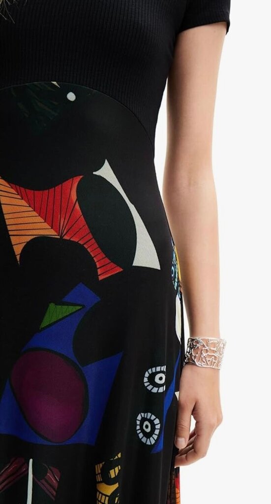 Desigual Printed Midi Dress-DRESS-Gazelle Fashion and Style