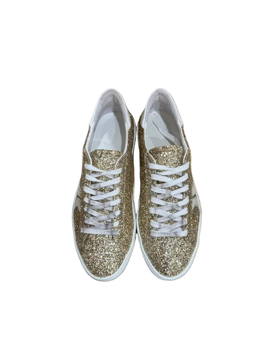 Koio Glittering Gold Capri Sneakers-SNEAKER-9-Gold-New-Gazelle Fashion and Style