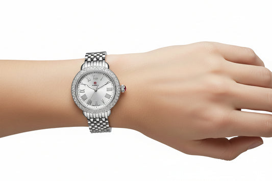 Michele Serein Diamond Watch-WATCH-Gazelle Fashion and Style