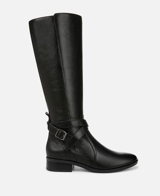 Naturalizer Rena Black Riding Boot-BOOT-Gazelle Fashion and Style