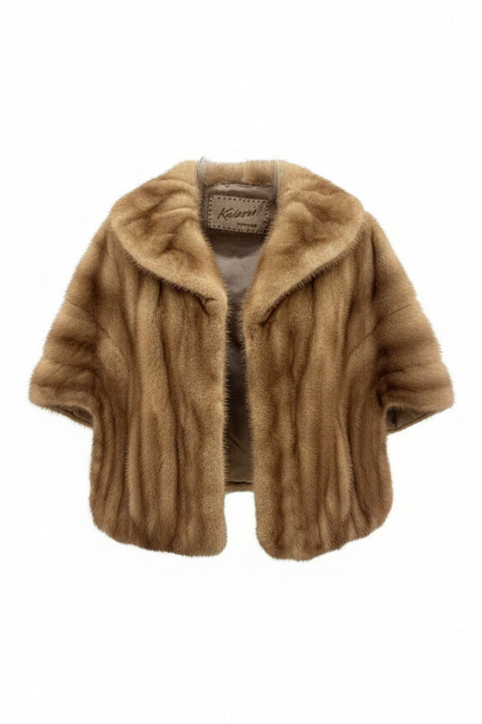 Kaisers Custom Made Fur Shrug-JACKETS-Gazelle Fashion and Style