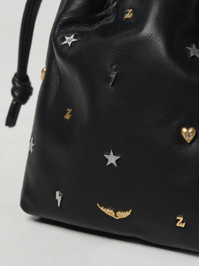 Zadig & Voltaire Rock to Go Lucky Charms Drawstring Handbag-HANDBAGS-Gazelle Fashion and Style