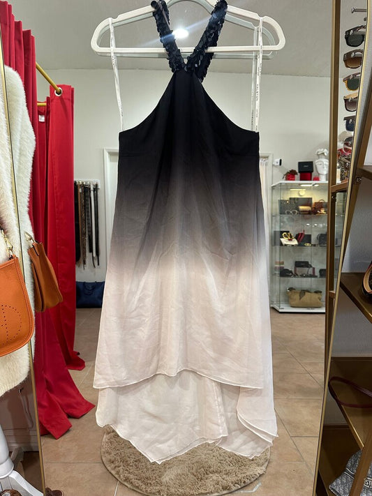 Ombre Halter Dress-DRESS-Gazelle Fashion and Style