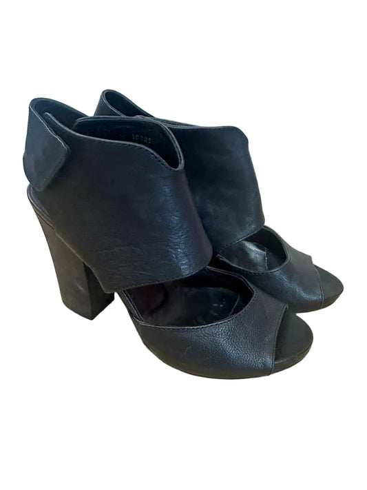 Black Heeled Sandals-SHOES-36-black-Used-Gazelle Fashion and Style