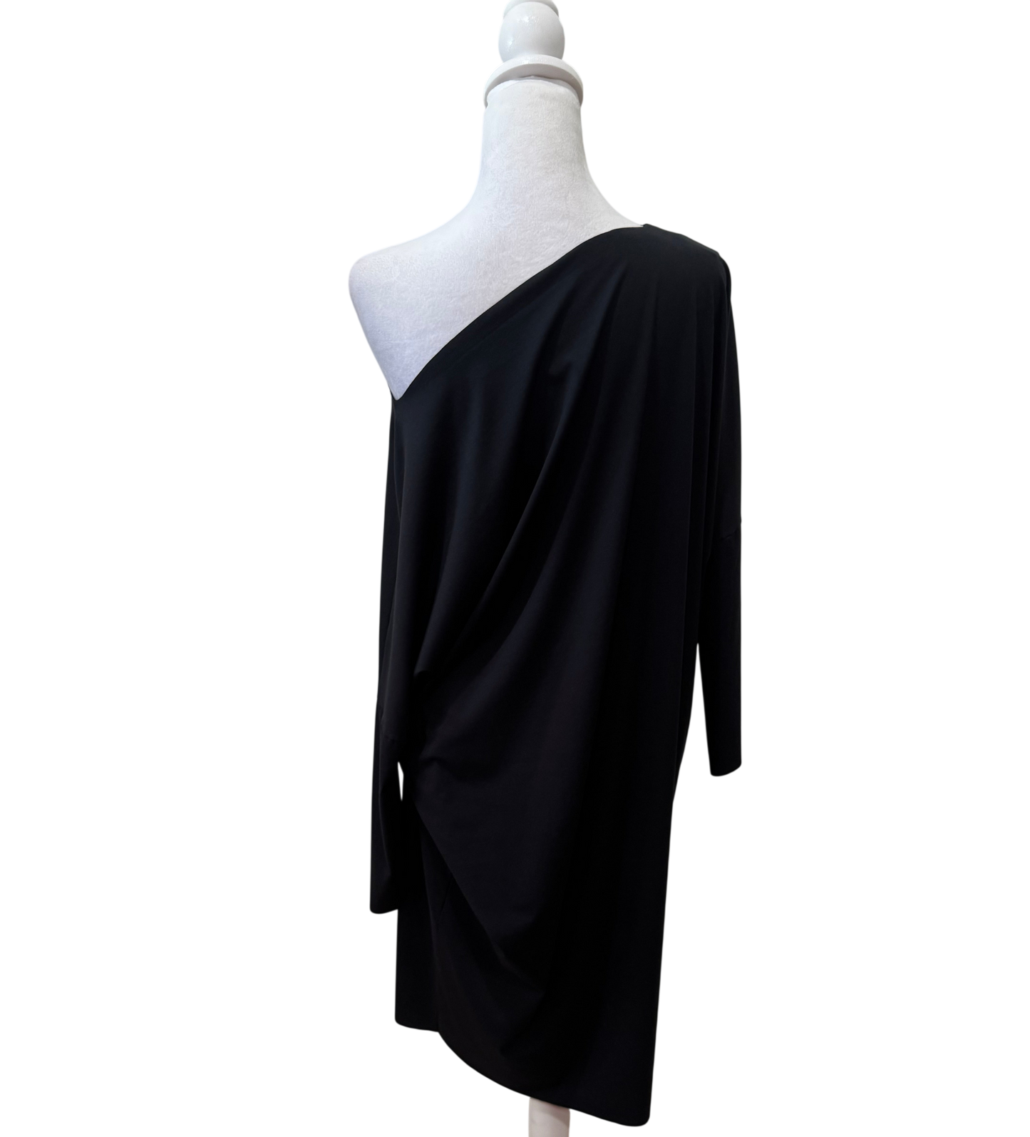 Wolford Black Off the Shoulder Dress-DRESS-Gazelle Fashion and Style