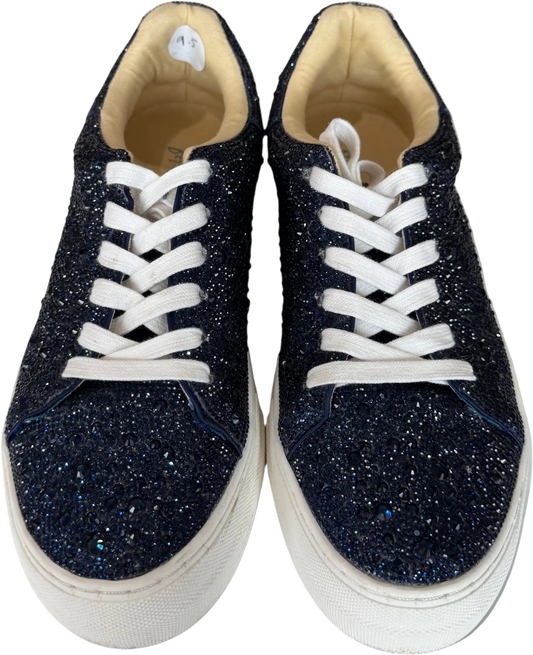 Betsy Johnson Blue Crystal Sneaker-SHOES-Gazelle Fashion and Style