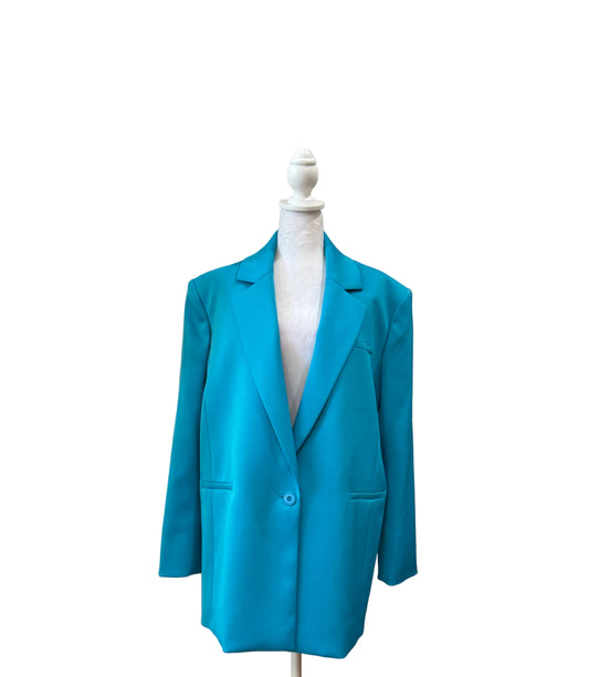 Alice + Olivia Blue Blazer-BLAZER-12-blue-Great-Gazelle Fashion and Style