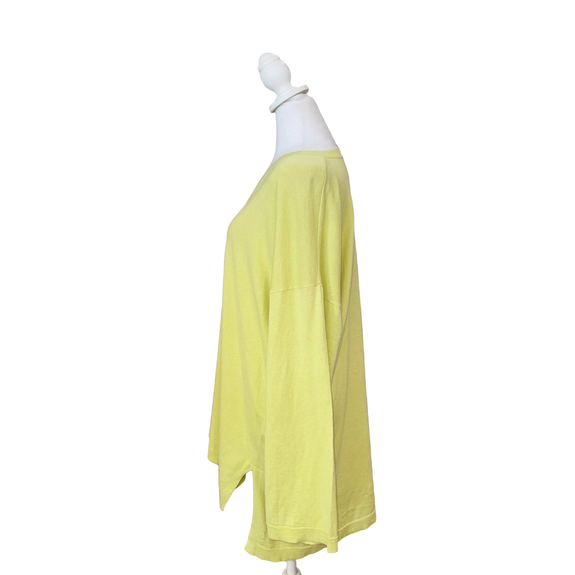 Eileen Fisher Lime Green Top- Gazelle Fashion and Style 
